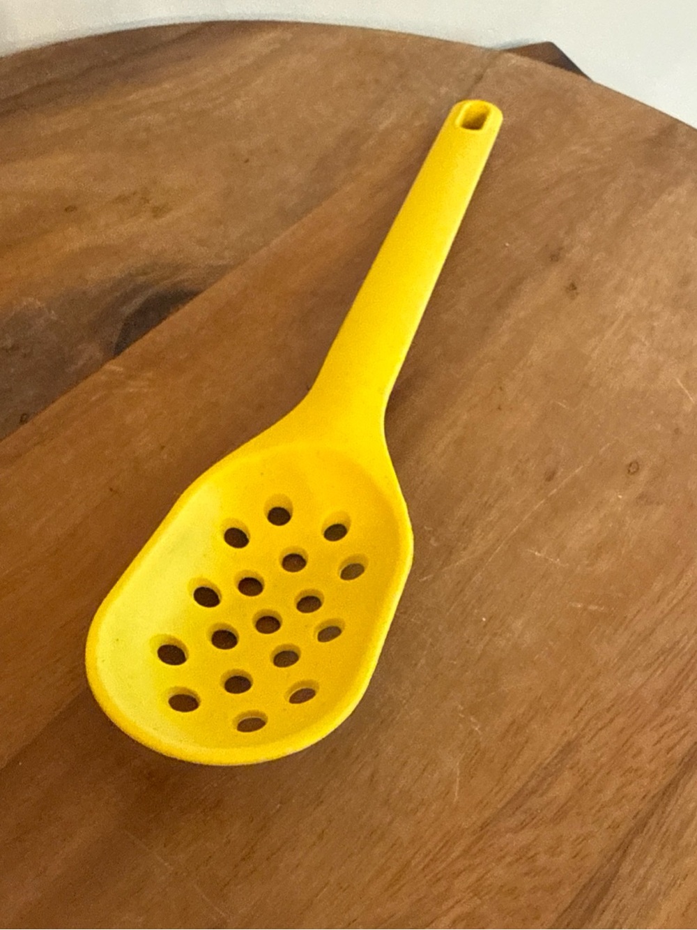 CWC Silicone Slotted Spoon Cook With Color Kitchen Utensil Banana Yellow